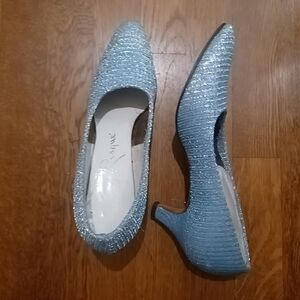 True Vintage Shimmering Blue Women's Heels